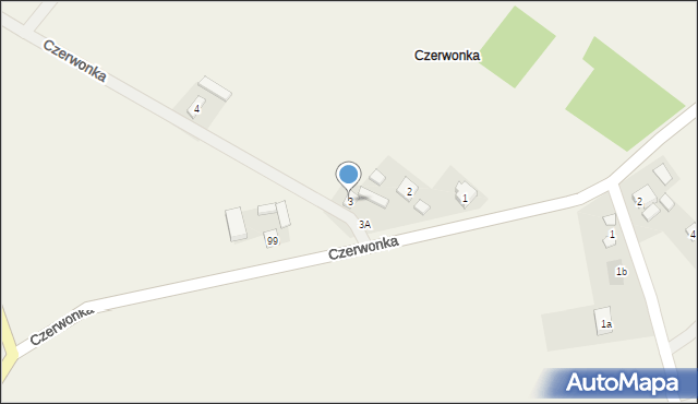 Czerwonka, Czerwonka, 3, mapa Czerwonka