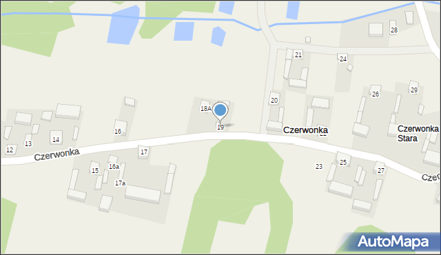 Czerwonka, Czerwonka, 19, mapa Czerwonka