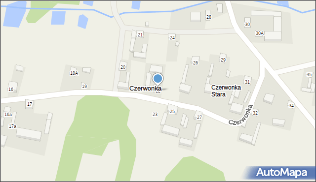 Czerwonka, Czerwonka, 22, mapa Czerwonka