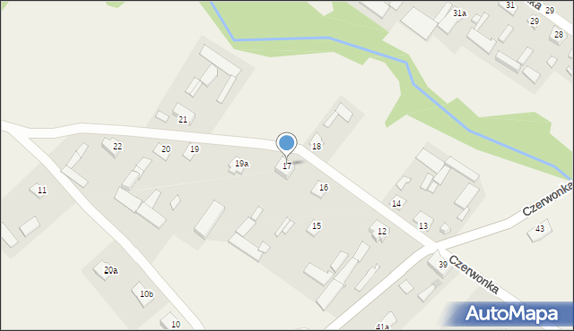 Czerwonka-Folwark, Czerwonka-Folwark, 17, mapa Czerwonka-Folwark