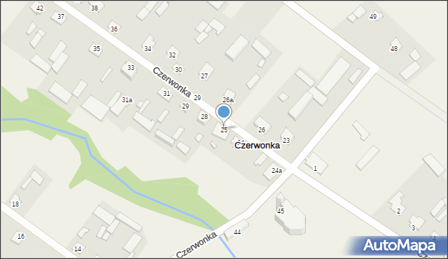 Czerwonka-Folwark, Czerwonka-Folwark, 25, mapa Czerwonka-Folwark