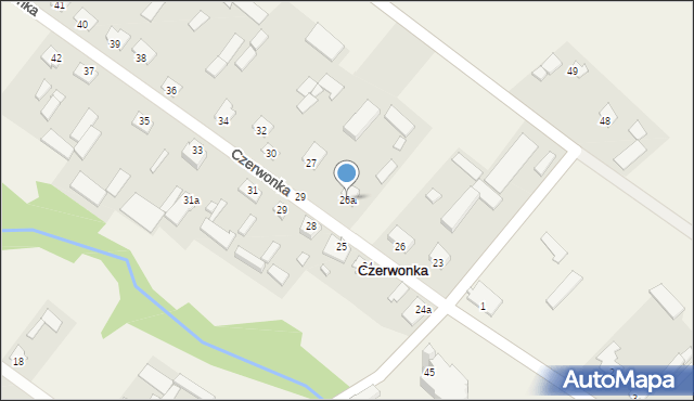Czerwonka-Folwark, Czerwonka-Folwark, 26a, mapa Czerwonka-Folwark