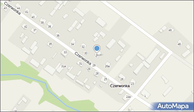 Czerwonka-Folwark, Czerwonka-Folwark, 27, mapa Czerwonka-Folwark