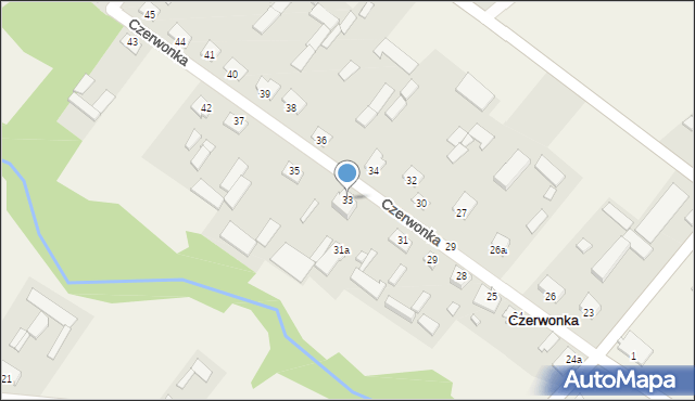 Czerwonka-Folwark, Czerwonka-Folwark, 33, mapa Czerwonka-Folwark
