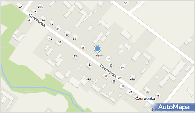Czerwonka-Folwark, Czerwonka-Folwark, 34, mapa Czerwonka-Folwark