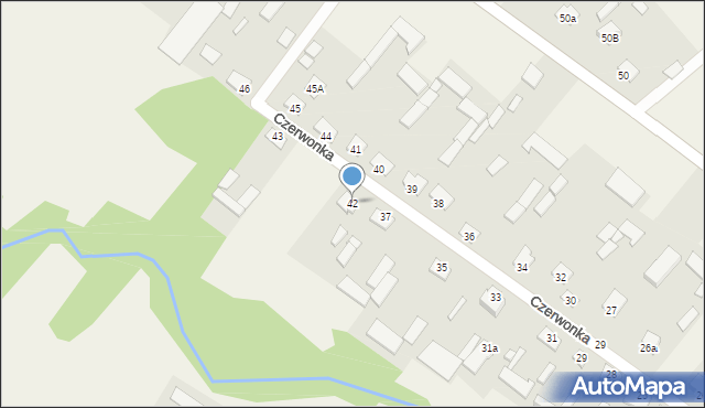 Czerwonka-Folwark, Czerwonka-Folwark, 42, mapa Czerwonka-Folwark
