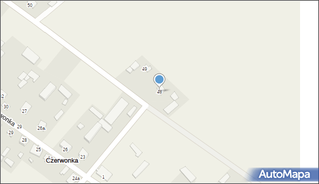 Czerwonka-Folwark, Czerwonka-Folwark, 48, mapa Czerwonka-Folwark