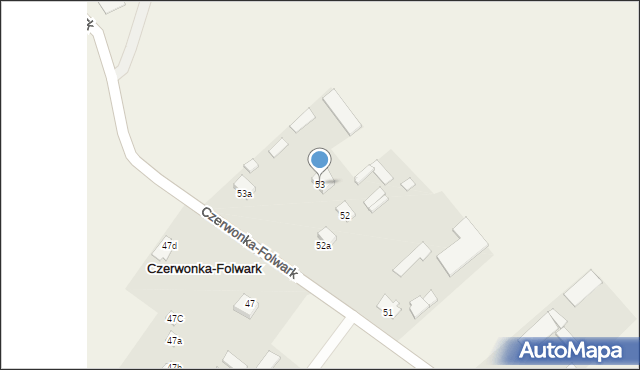 Czerwonka-Folwark, Czerwonka-Folwark, 53, mapa Czerwonka-Folwark