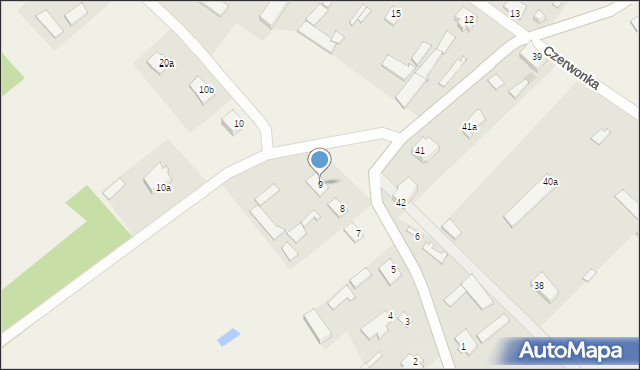 Czerwonka-Folwark, Czerwonka-Folwark, 9, mapa Czerwonka-Folwark