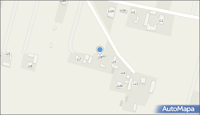 Czerwonka-Parcel, Czerwonka-Parcel, 116, mapa Czerwonka-Parcel