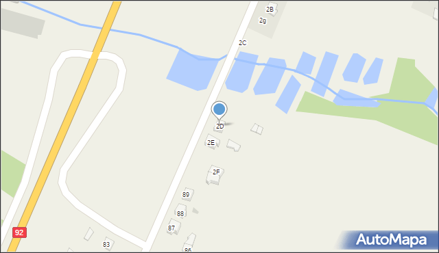 Czerwonka-Parcel, Czerwonka-Parcel, 2D, mapa Czerwonka-Parcel