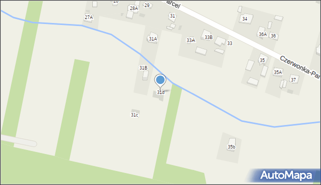 Czerwonka-Parcel, Czerwonka-Parcel, 31d, mapa Czerwonka-Parcel