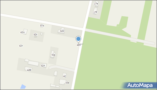 Czerwonka-Parcel, Czerwonka-Parcel, 42C, mapa Czerwonka-Parcel