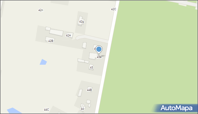 Czerwonka-Parcel, Czerwonka-Parcel, 43a, mapa Czerwonka-Parcel