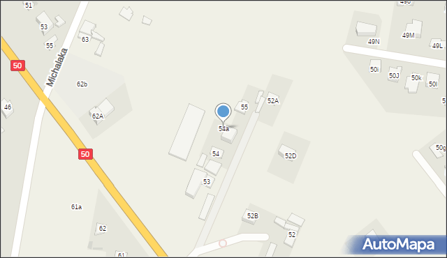 Czerwonka-Parcel, Czerwonka-Parcel, 54a, mapa Czerwonka-Parcel