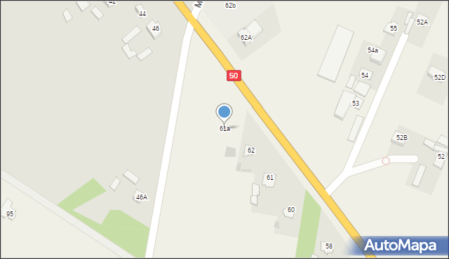 Czerwonka-Parcel, Czerwonka-Parcel, 61a, mapa Czerwonka-Parcel