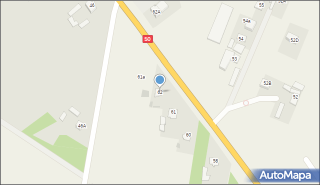 Czerwonka-Parcel, Czerwonka-Parcel, 62, mapa Czerwonka-Parcel