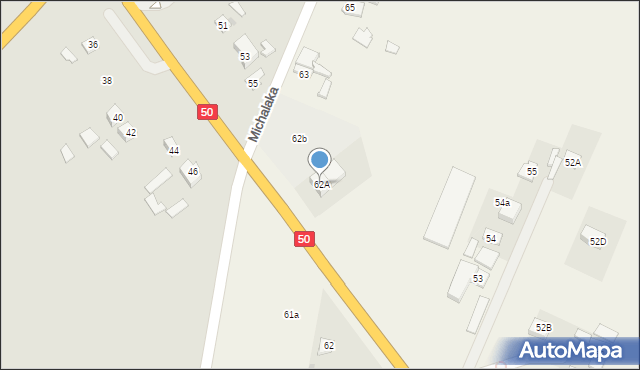 Czerwonka-Parcel, Czerwonka-Parcel, 62A, mapa Czerwonka-Parcel