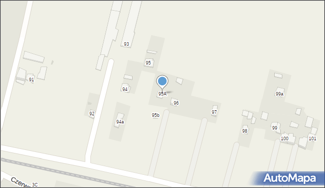 Czerwonka-Parcel, Czerwonka-Parcel, 95A, mapa Czerwonka-Parcel