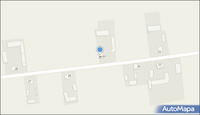 Czerwonka Szlachecka, Czerwonka Szlachecka, 25, mapa Czerwonka Szlachecka