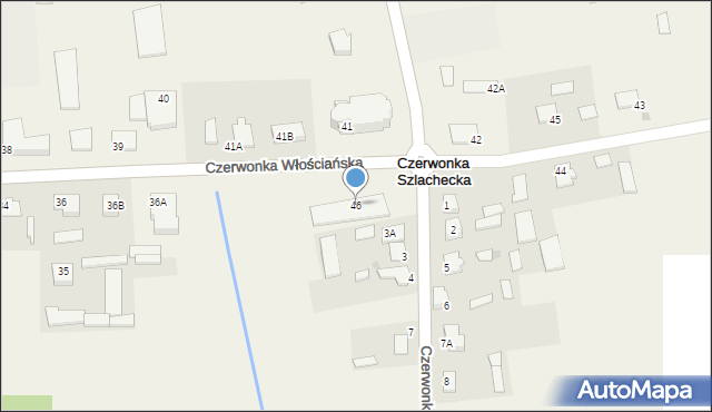 Czerwonka Szlachecka, Czerwonka Szlachecka, 46, mapa Czerwonka Szlachecka