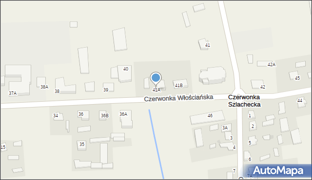 Czerwonka Włościańska, Czerwonka Włościańska, 41A, mapa Czerwonka Włościańska
