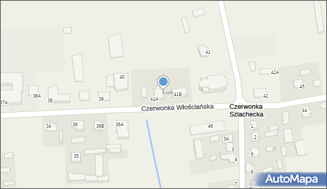 Czerwonka Włościańska, Czerwonka Włościańska, 41C, mapa Czerwonka Włościańska