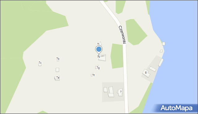 Czerwonki, Czerwonki, 7k, mapa Czerwonki