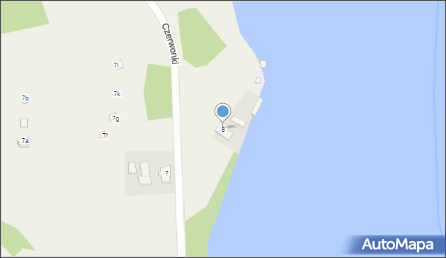 Czerwonki, Czerwonki, 8, mapa Czerwonki