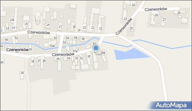 Czerwonków, Czerwonków, 29b, mapa Czerwonków