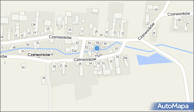 Czerwonków, Czerwonków, 57a, mapa Czerwonków