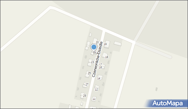 Czerwonków-Osiedle, Czerwonków-Osiedle, 22, mapa Czerwonków-Osiedle