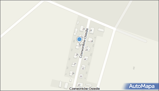 Czerwonków-Osiedle, Czerwonków-Osiedle, 23, mapa Czerwonków-Osiedle