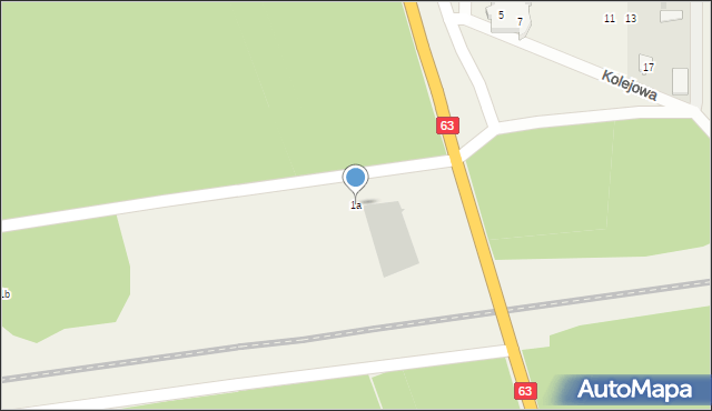 Czerwony Bór, Czerwony Bór, 1a, mapa Czerwony Bór