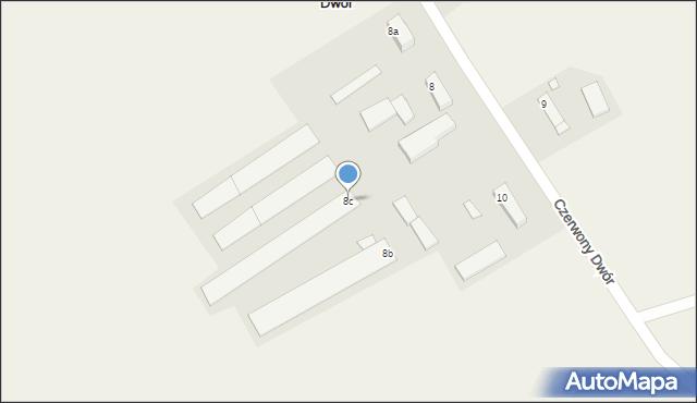 Czerwony Dwór, Czerwony Dwór, 8c, mapa Czerwony Dwór