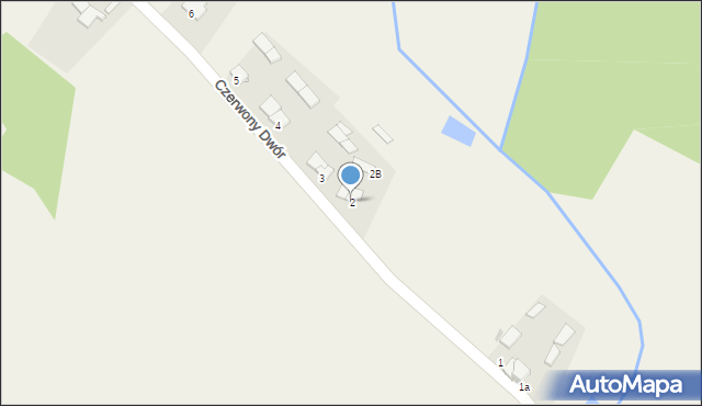 Czerwony Dwór, Czerwony Dwór, 2, mapa Czerwony Dwór