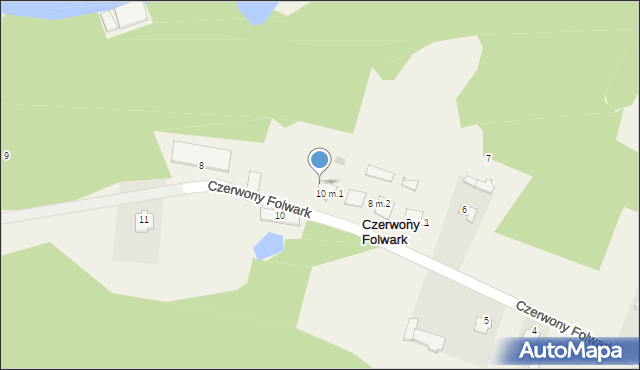 Czerwony Folwark, Czerwony Folwark, 10/2, mapa Czerwony Folwark