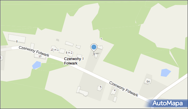 Czerwony Folwark, Czerwony Folwark, 6, mapa Czerwony Folwark