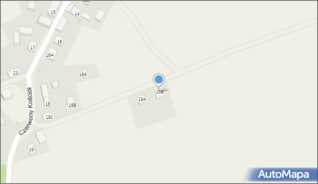 Czerwony Kościół, Czerwony Kościół, 19B, mapa Czerwony Kościół