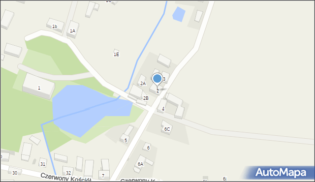 Czerwony Kościół, Czerwony Kościół, 2, mapa Czerwony Kościół