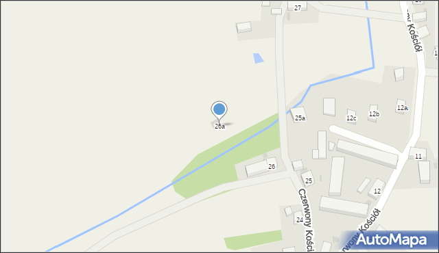 Czerwony Kościół, Czerwony Kościół, 26a, mapa Czerwony Kościół