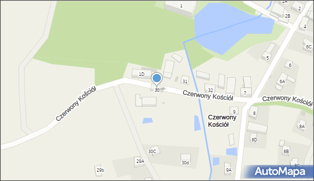 Czerwony Kościół, Czerwony Kościół, 30, mapa Czerwony Kościół