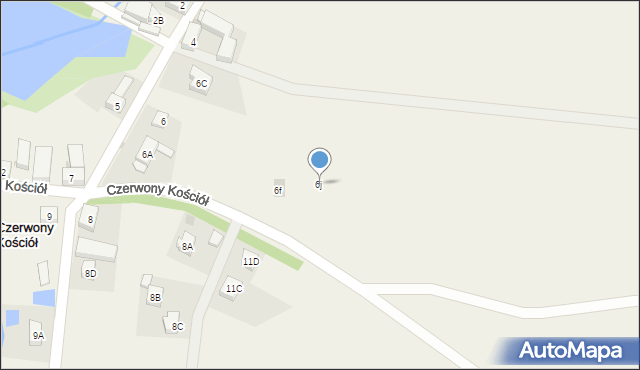 Czerwony Kościół, Czerwony Kościół, 6j, mapa Czerwony Kościół