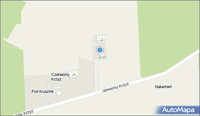 Czerwony Krzyż, Czerwony Krzyż, 4, mapa Czerwony Krzyż