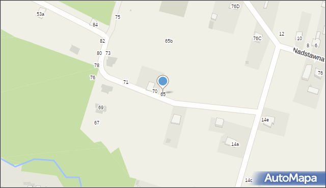 Czerwony Most, Czerwony Most, 65, mapa Czerwony Most