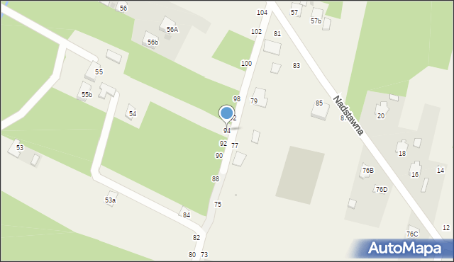 Czerwony Most, Czerwony Most, 94, mapa Czerwony Most