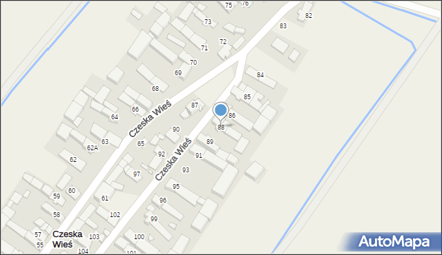 Czeska Wieś, Czeska Wieś, 88, mapa Czeska Wieś