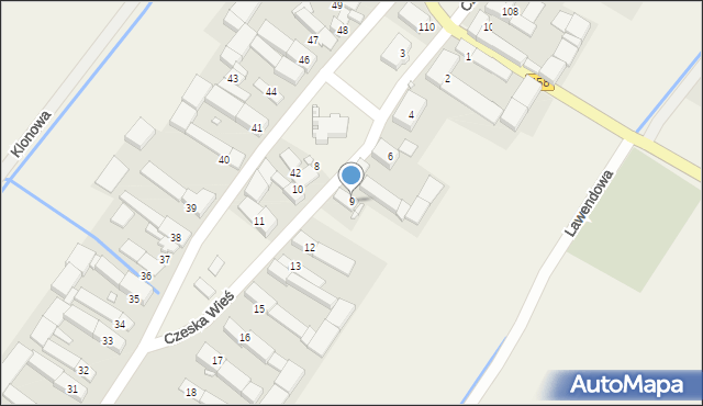 Czeska Wieś, Czeska Wieś, 9, mapa Czeska Wieś