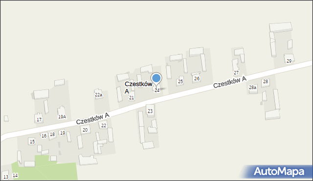 Czestków A, Czestków A, 24, mapa Czestków A