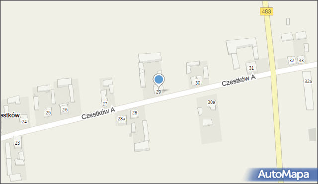Czestków A, Czestków A, 29, mapa Czestków A